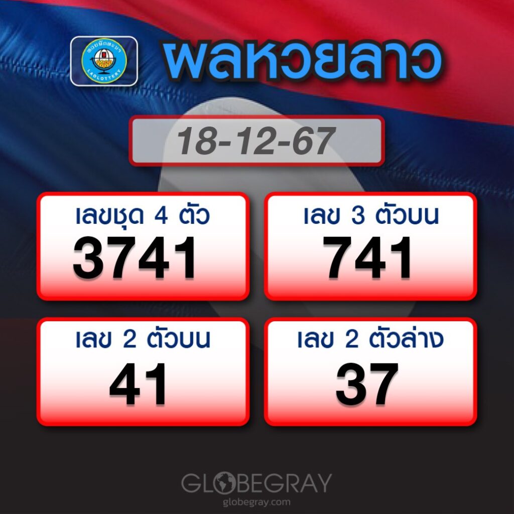 ผลหวยลาว 18/12/67