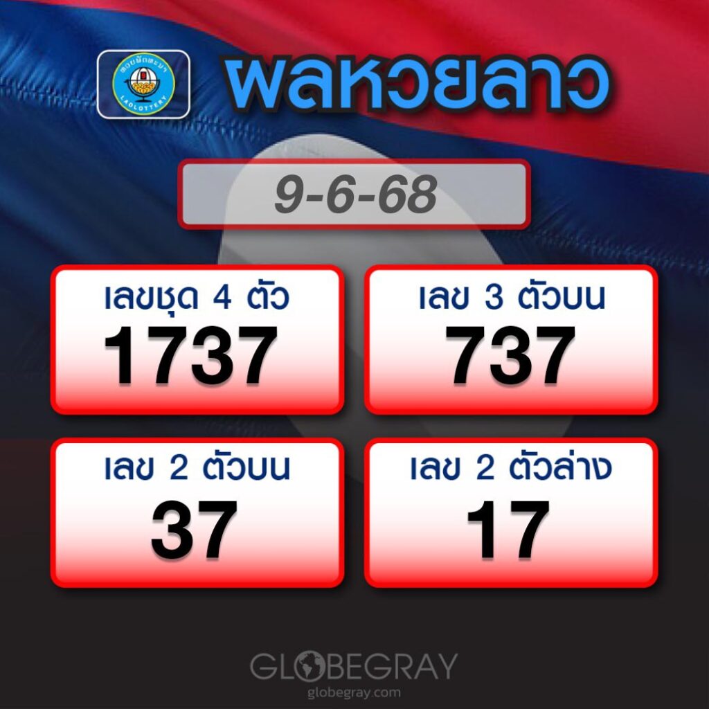 ผลหวยลาว 9/6/68